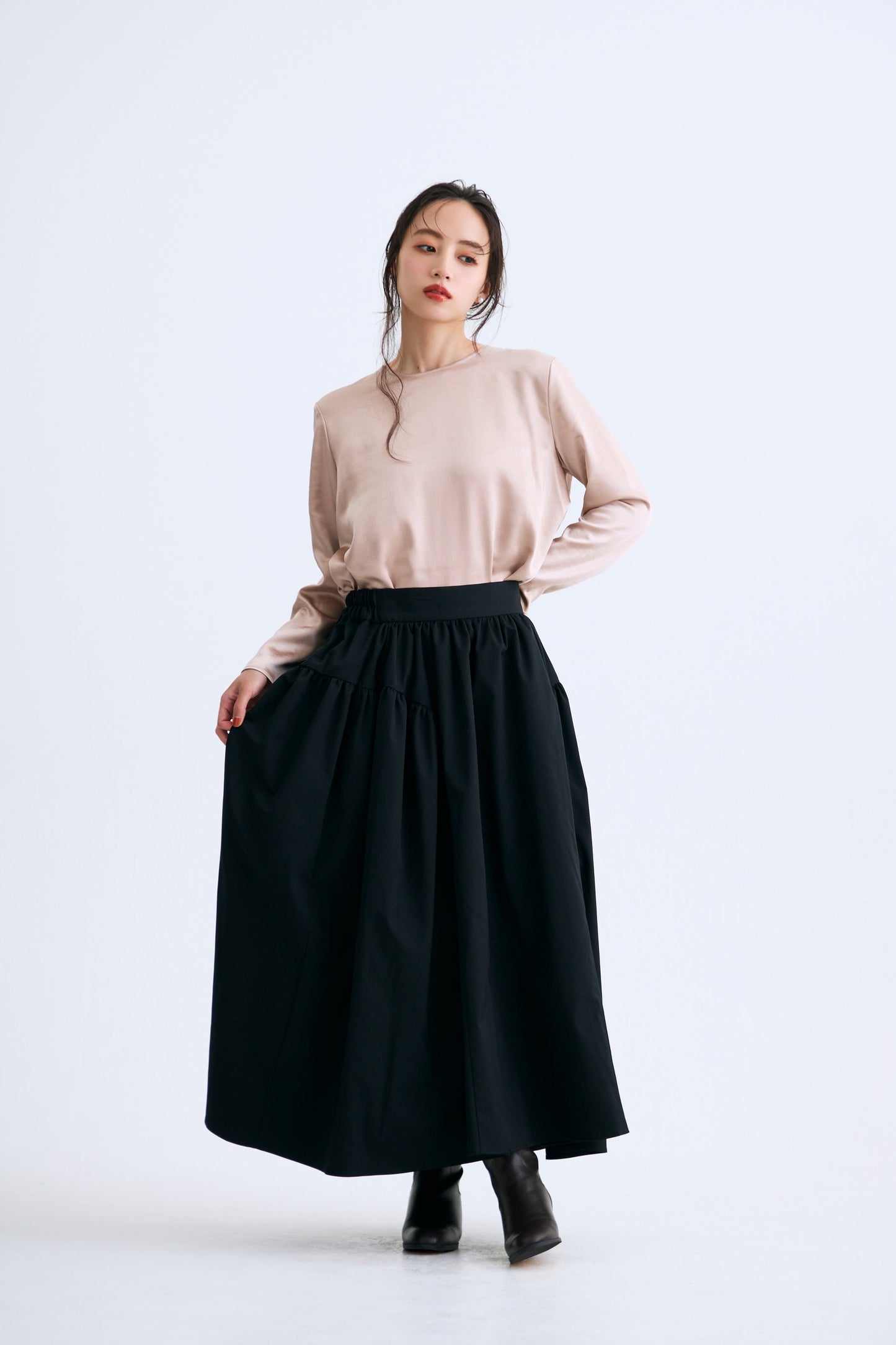 Back ribbon tops（Pink）
