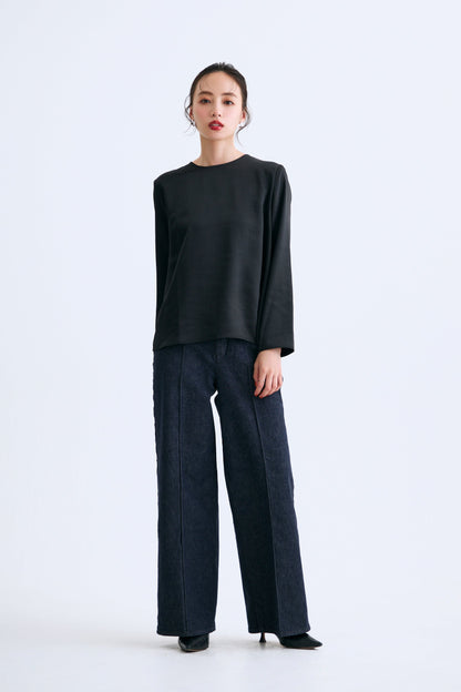 Back ribbon tops（Black）