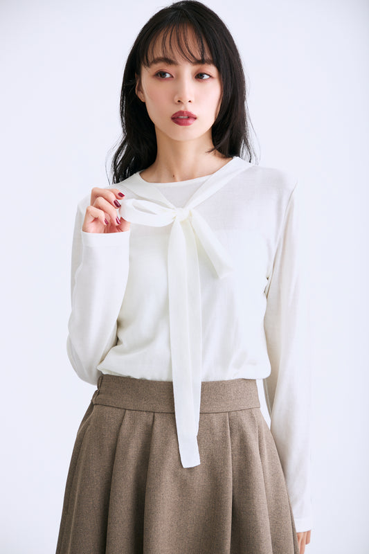 Secret ribbon knit（Ivory）