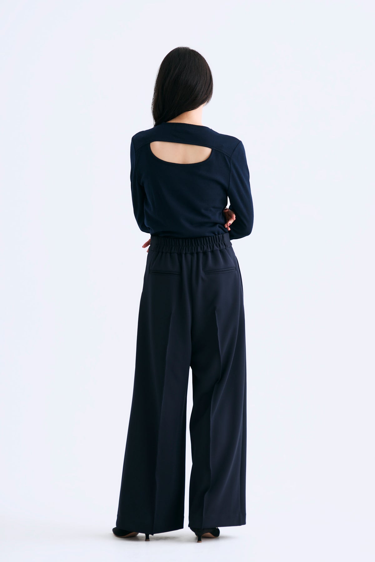 Secret ribbon knit（Navy）