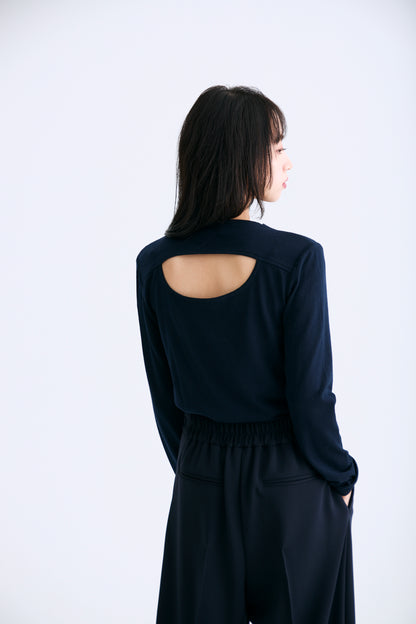Secret ribbon knit（Navy）