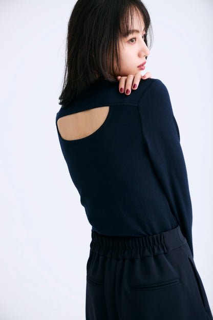 Secret ribbon knit（Navy）