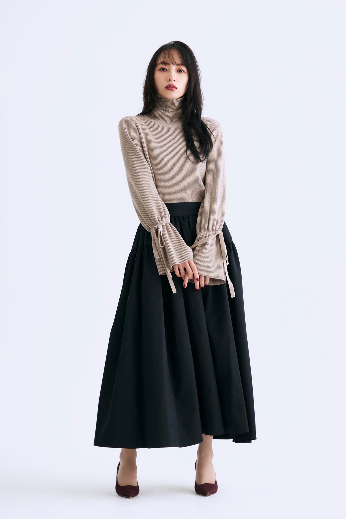 Bell sleeve knit（Oatmeal）