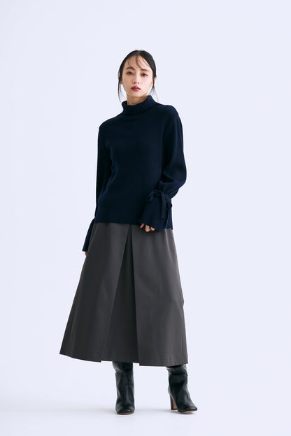 Bell sleeve knit（Navy）