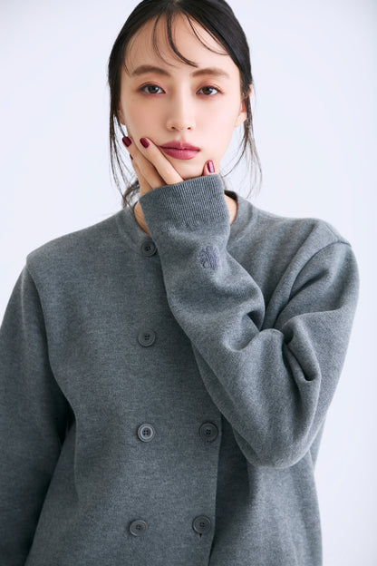 Double knit cardiket（Gray）