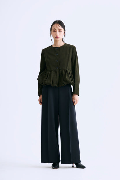 Office jersey wide pants（Navy）