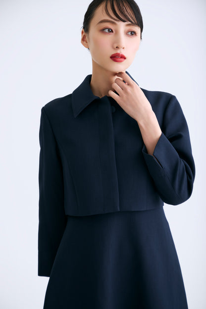 Layered jacket dress（Navy）