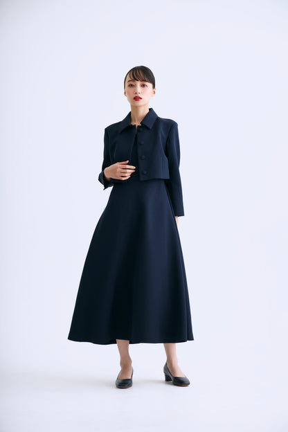 Layered jacket dress（Navy）