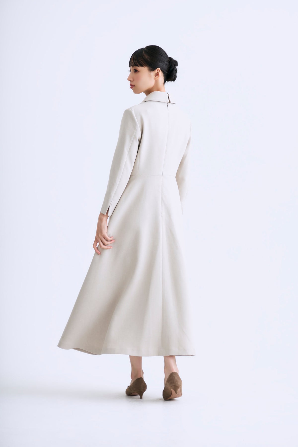 Layered jacket dress（Beige）