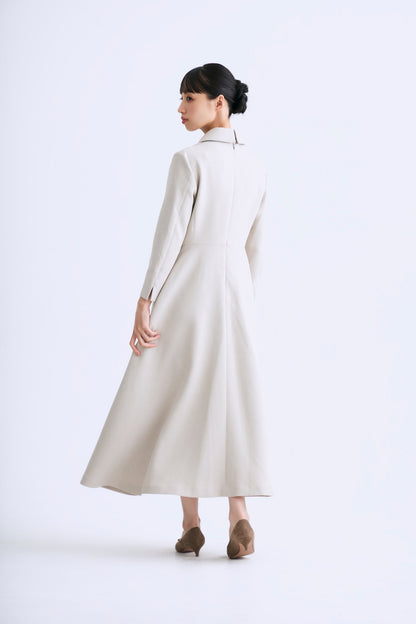 Layered jacket dress（Beige）