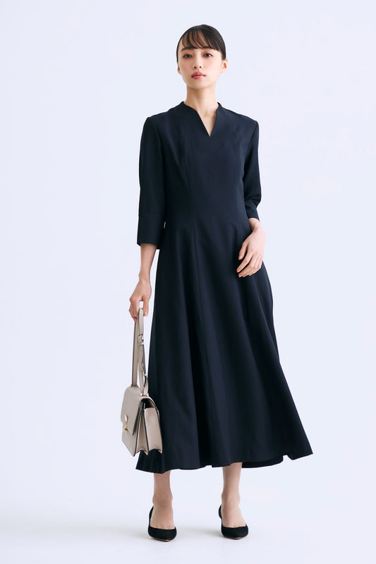 Catherine flare dress (Dark navy)