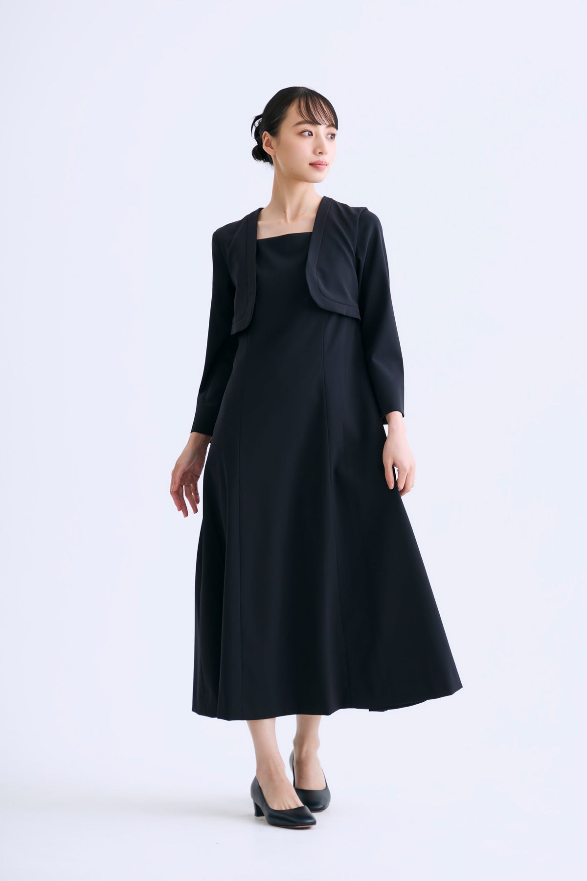 Layered bolero dress（Navy）