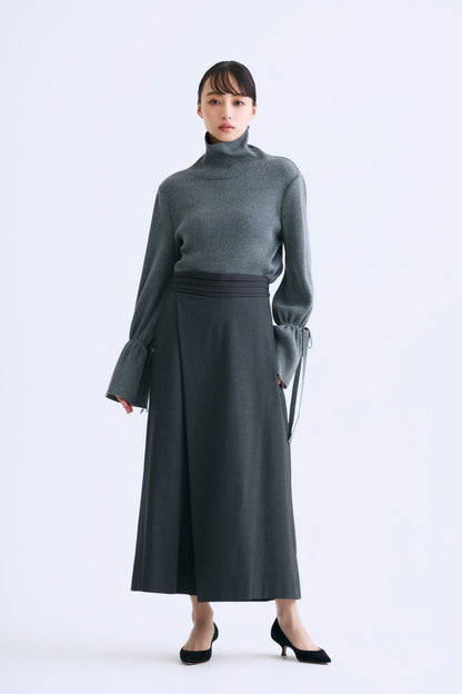 Bell sleeve knit（Gray）