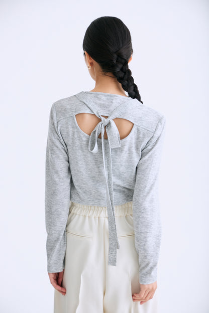 Secret ribbon knit（Gray）