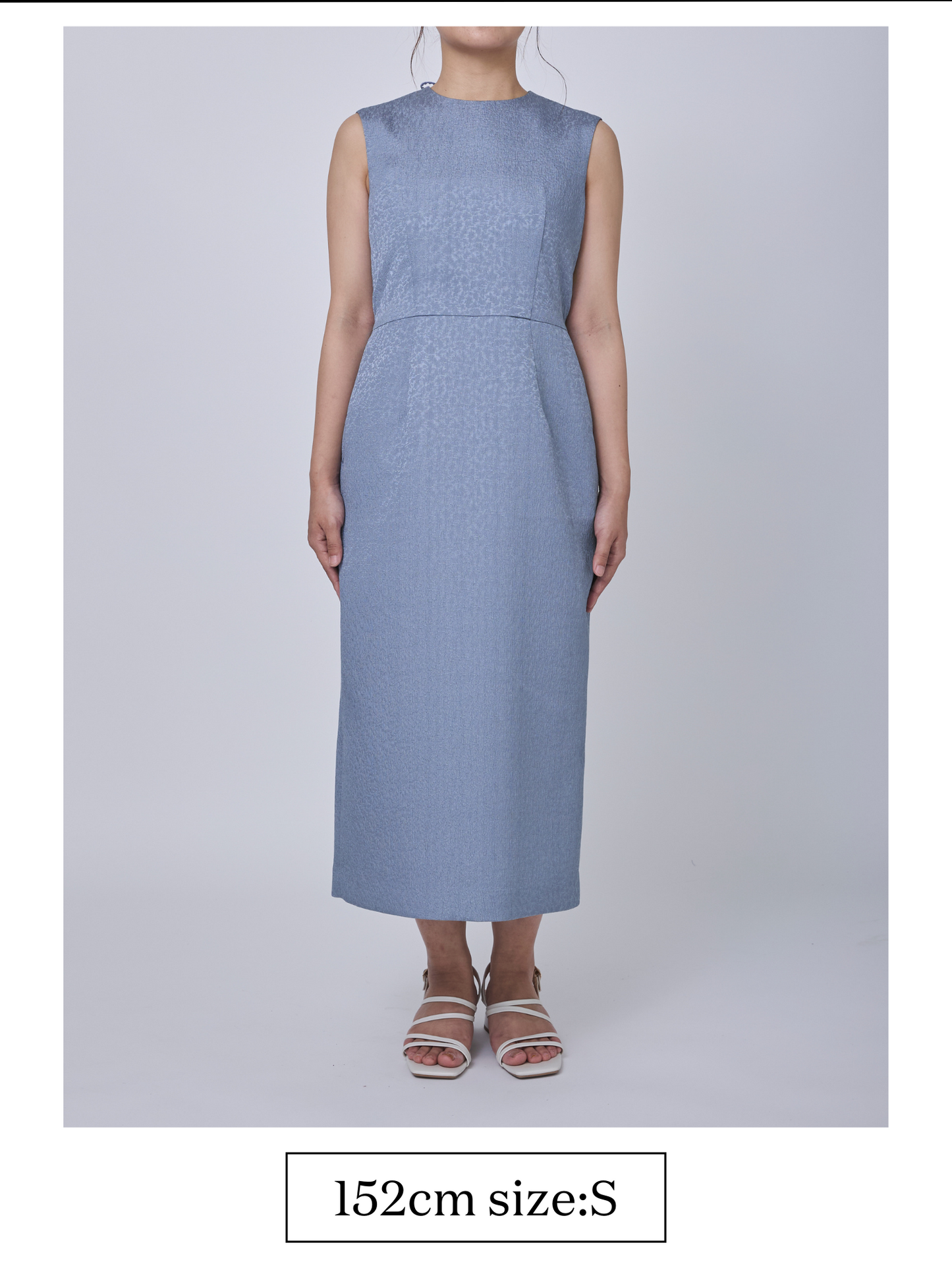 Everywhere jacquard dress (Blue gray)