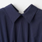 Audire ruffle sleeve blouse (Navy)