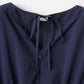 Audire ruffle sleeve blouse (Navy)