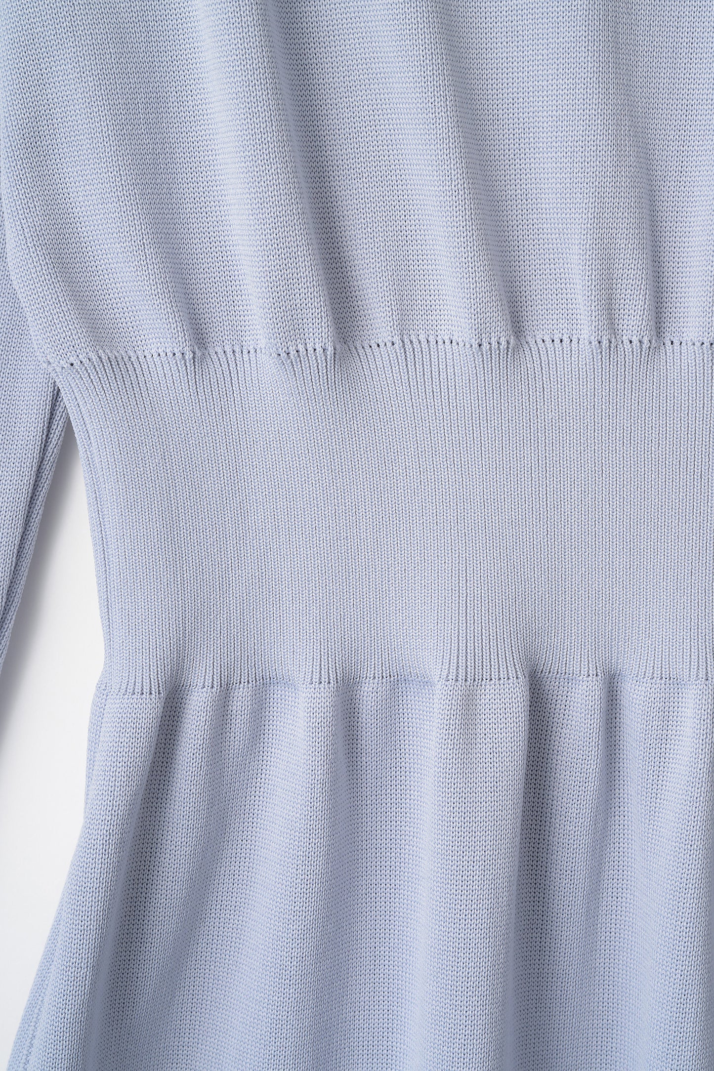 Elastic knit dress (Blue gray)