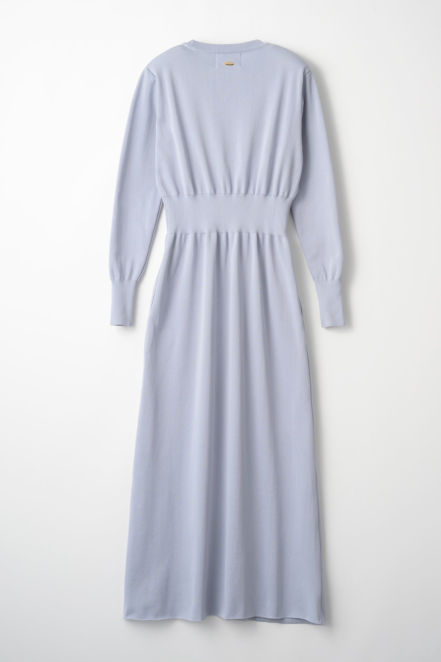 Elastic knit dress (Blue gray)