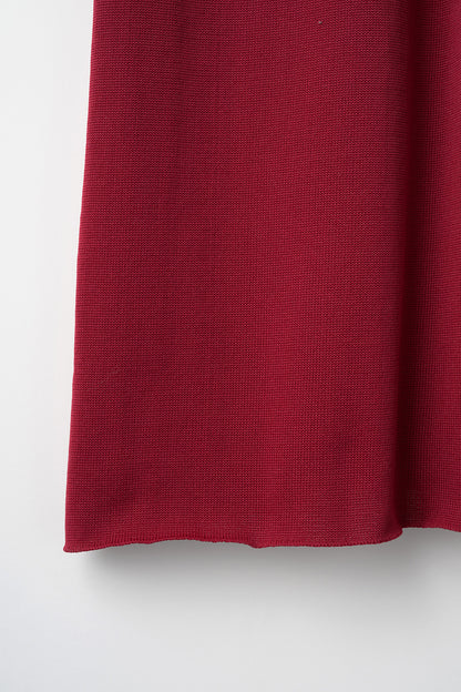 Elastic knit dress (Bordeaux)