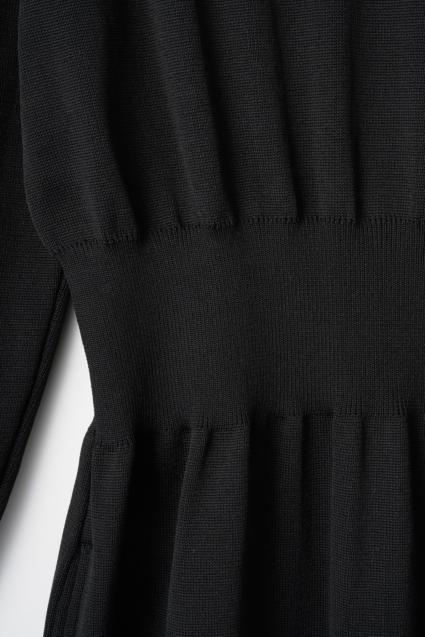Elastic knit dress (Black)