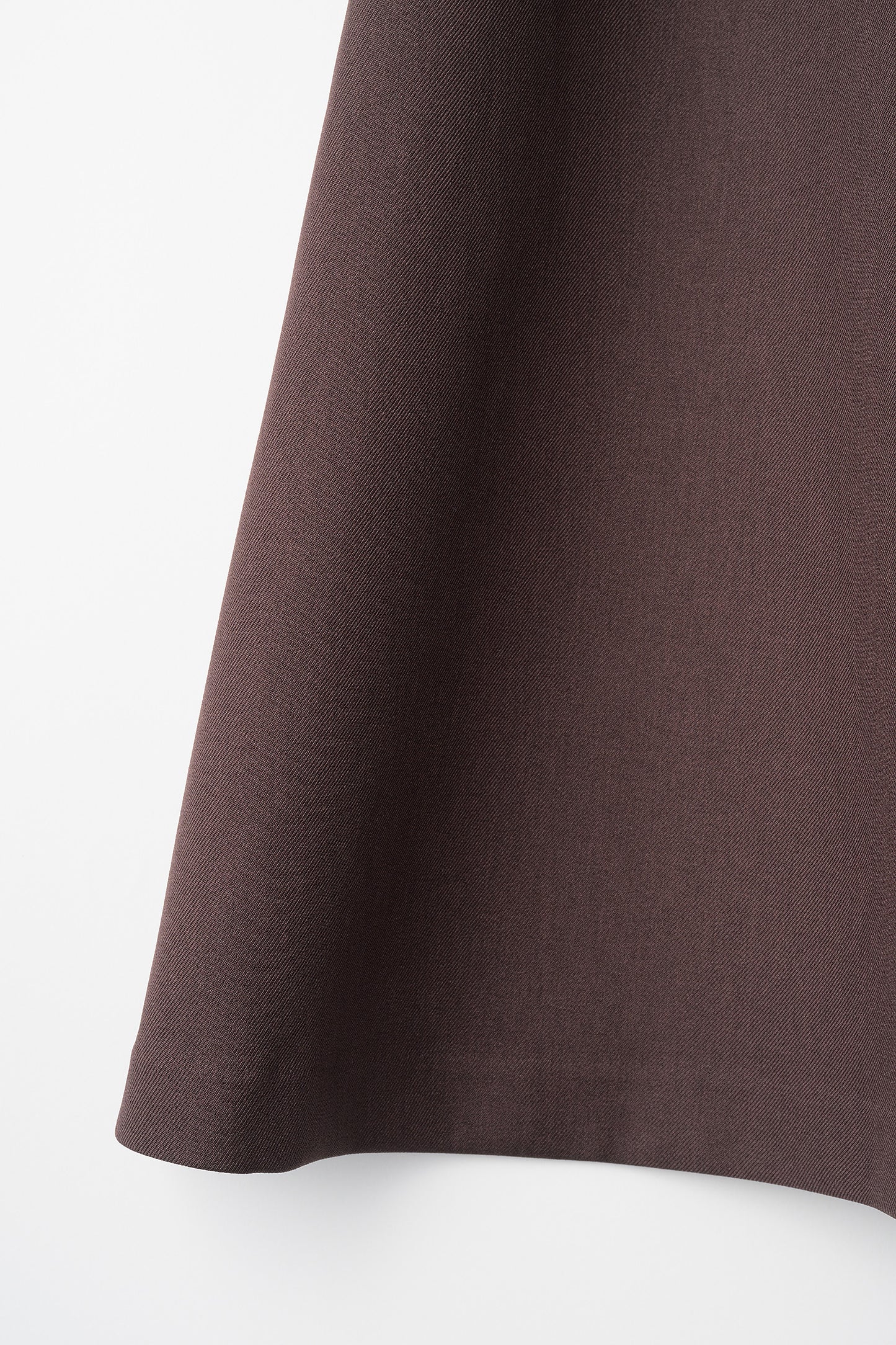 Noble high-waist skirt (Dark brown)