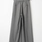 Belted wide pants (Light gray)