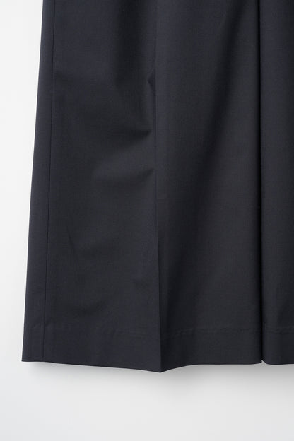 Belted wide pants (Dark navy)