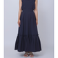 Origami tiered skirt (Navy)