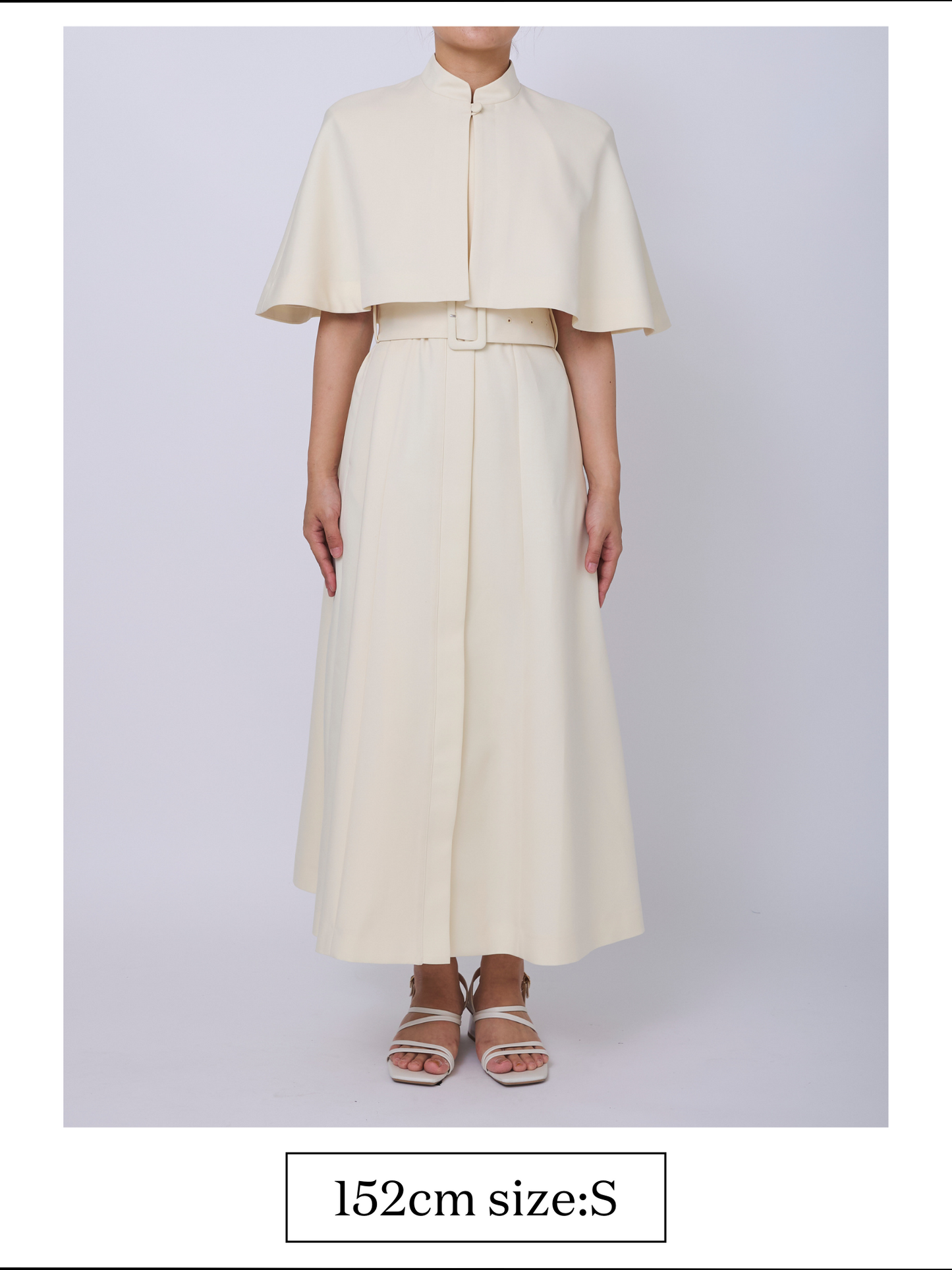 Palace cape dress (Butter)