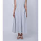 Tears cut-work dress (Blue gray)