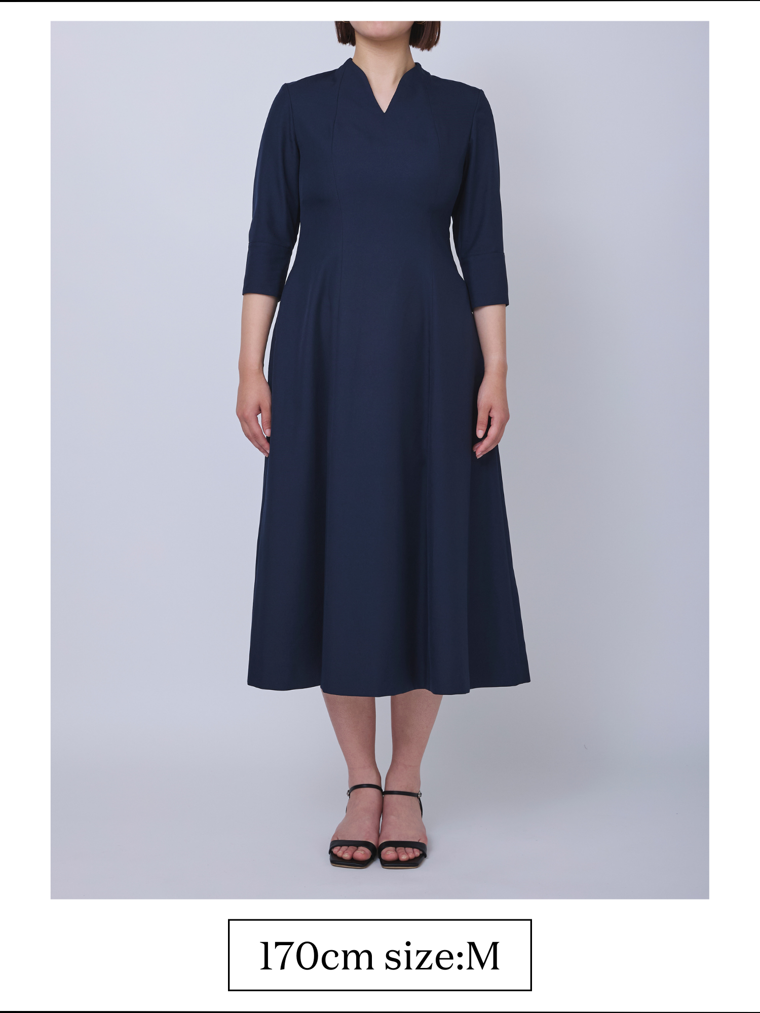 Catherine flare dress (Blue gray) – Audire Catherine flare dress (Blue gray) – Audire