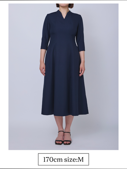 Catherine flare dress (Navy)