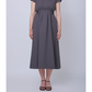 Waist tuck dress (Dark gray)