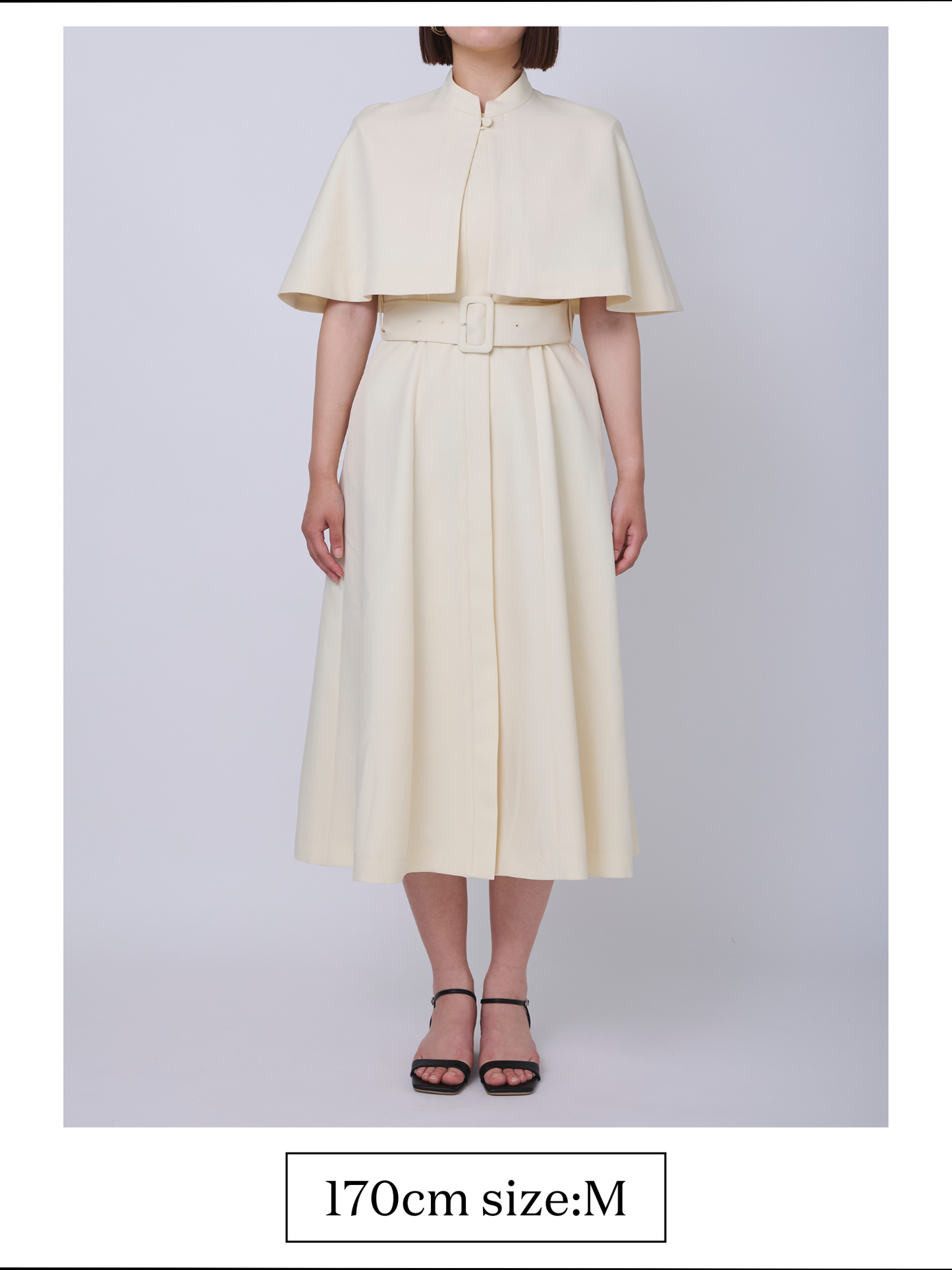 Palace cape dress (Butter)