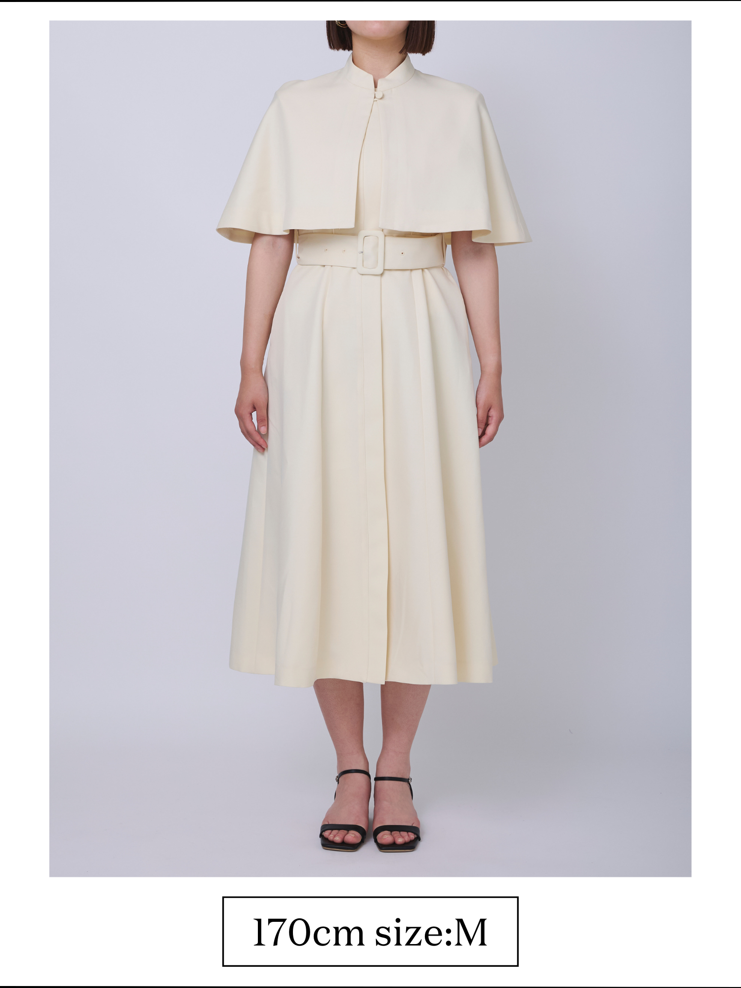 courreges SS コレックションケープドレスワンピースXS courreges SS コレックションケープドレスワンピースXS