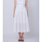 Flower broidery lace dress (White)