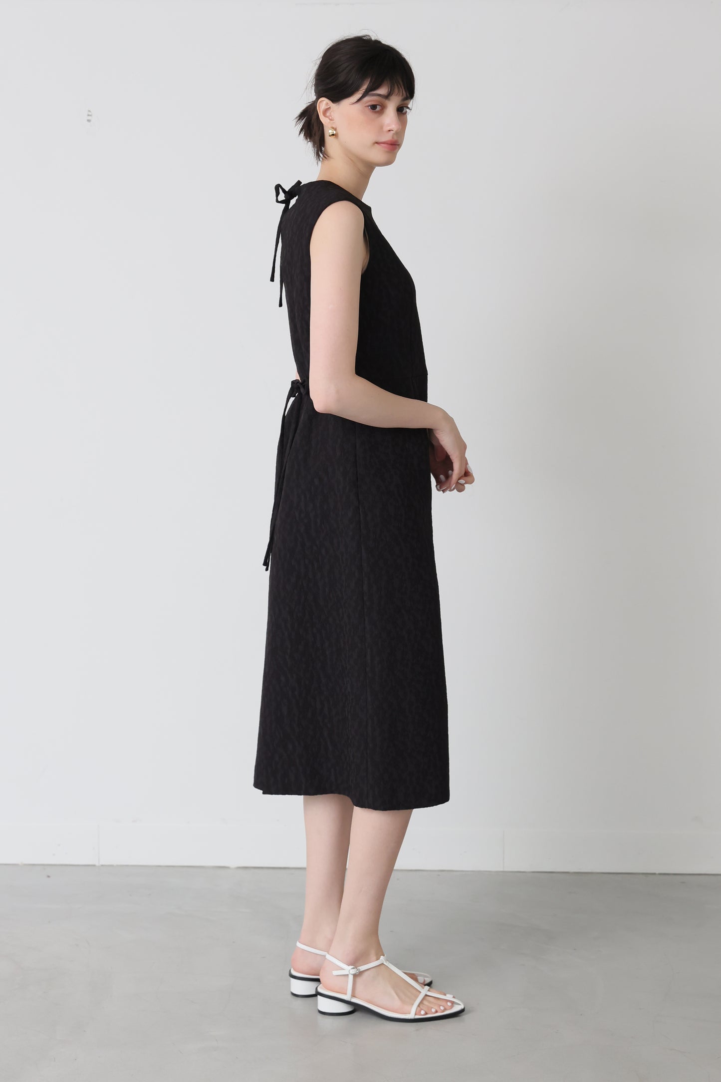 Everywhere jacquard dress (Black/Flower)