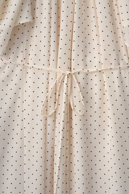 After hours halter-neck dress　(Estella.K×Audire)（White.dot）