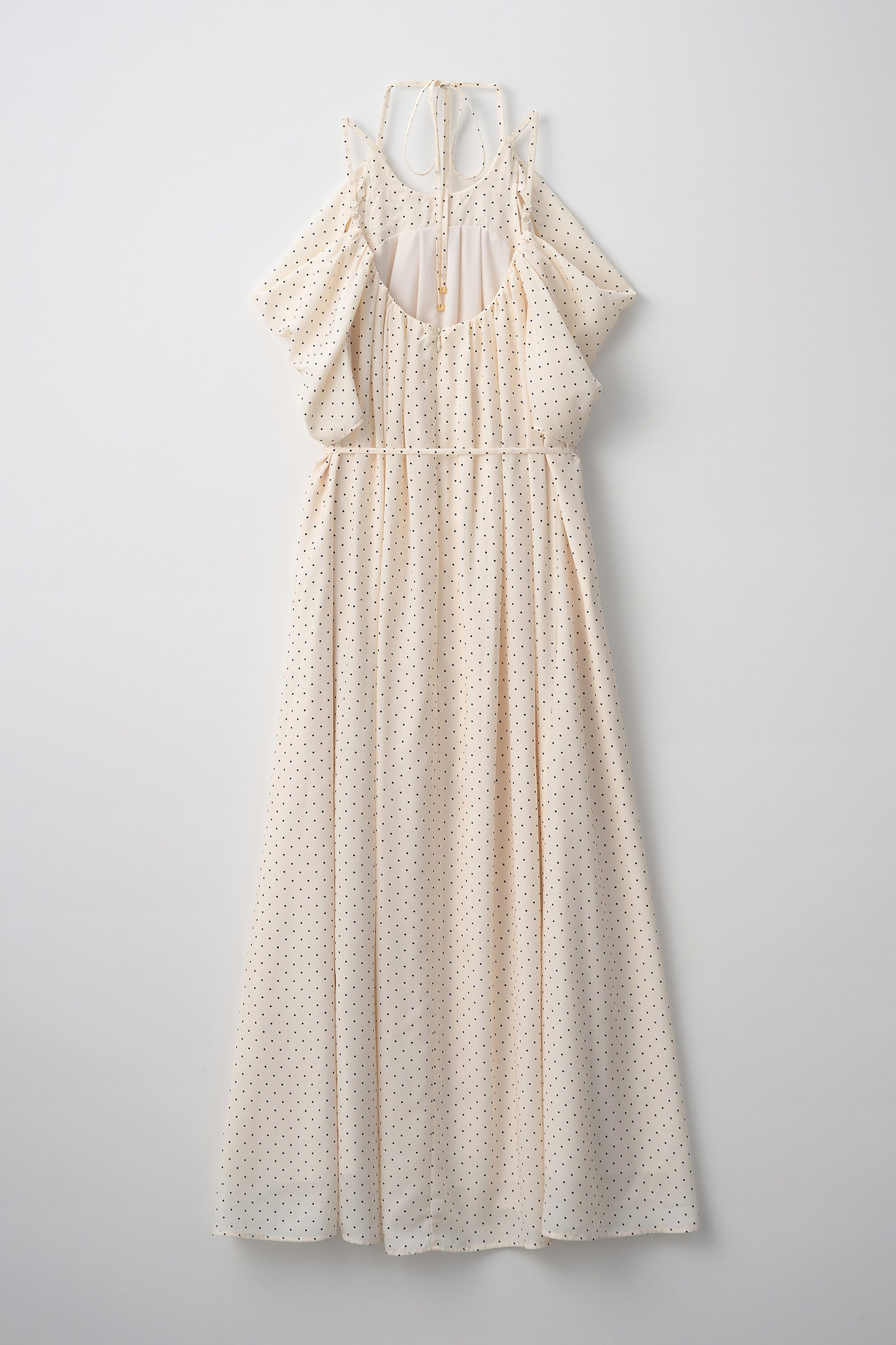 After hours halter-neck dress　(Estella.K×Audire)（White.dot）