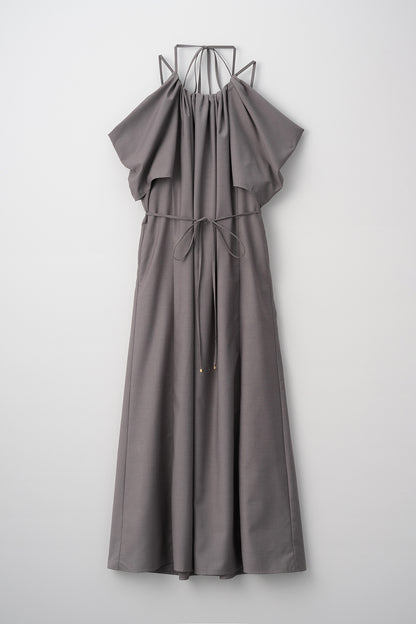 After hours halter-neck dress　(Estella.K×Audire)（Greige）