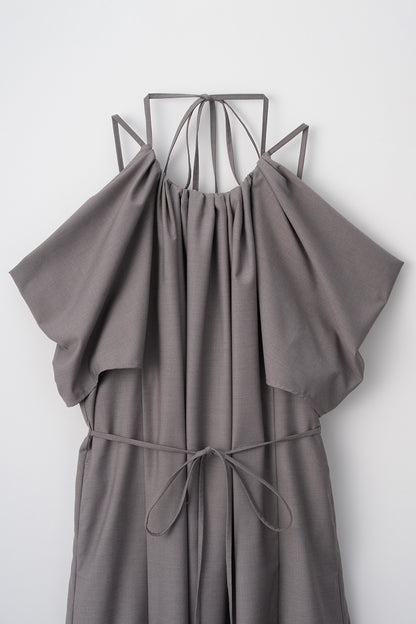 After hours halter-neck dress　(Estella.K×Audire)（Greige）