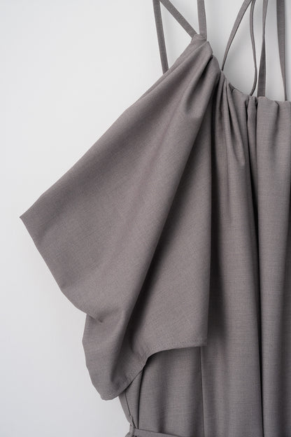 After hours halter-neck dress　(Estella.K×Audire)（Greige）