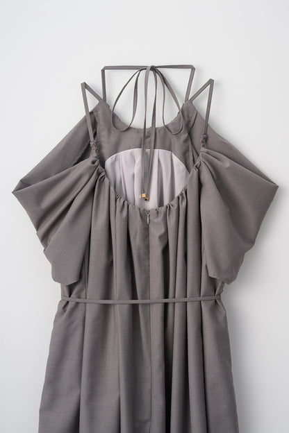 After hours halter-neck dress　(Estella.K×Audire)（Greige）