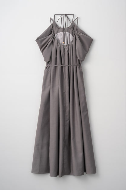 After hours halter-neck dress　(Estella.K×Audire)（Greige）