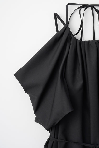 After hours halter-neck dress　(Estella.K×Audire)（Black）