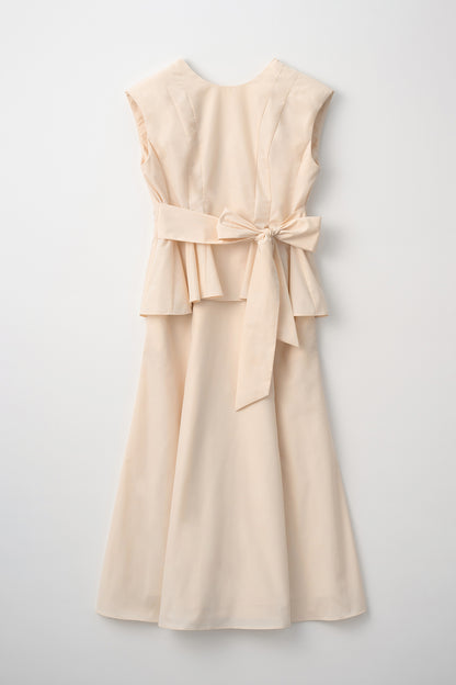 Staycation peplum dress　(Estella.K×Audire) （Ivory）