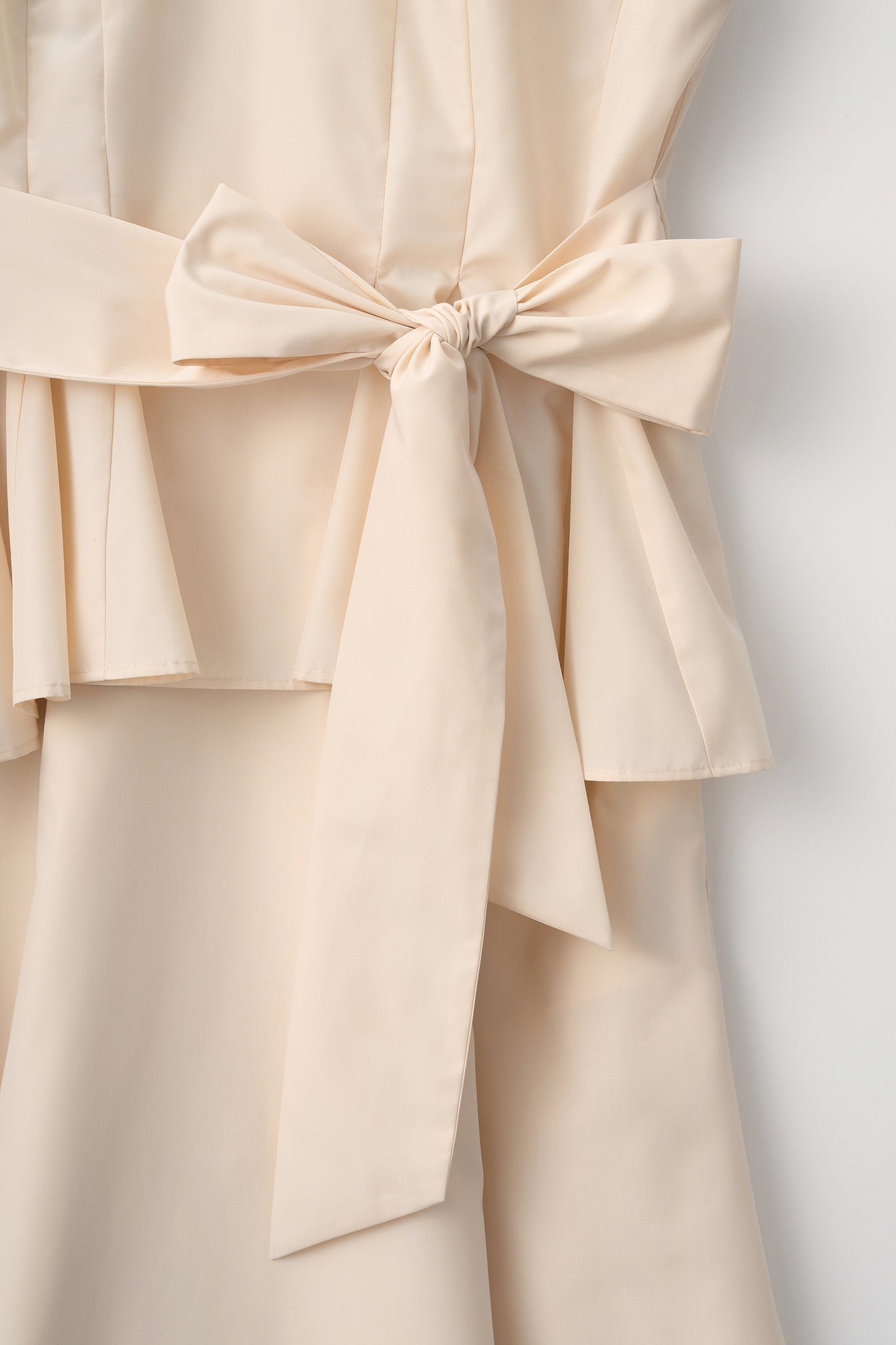 Staycation peplum dress　(Estella.K×Audire) （Ivory）
