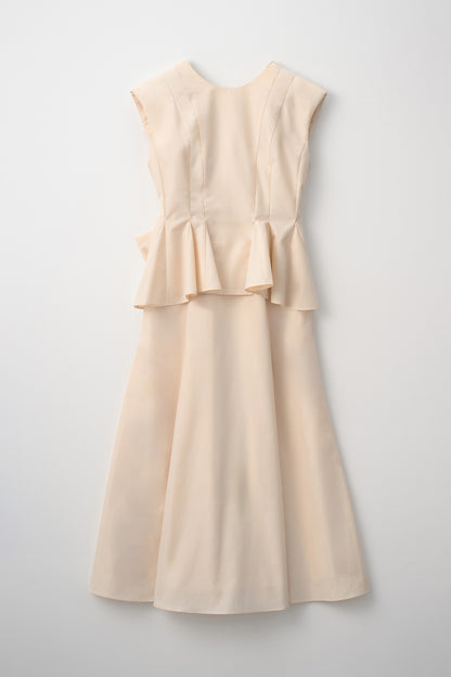 Staycation peplum dress　(Estella.K×Audire) （Ivory）