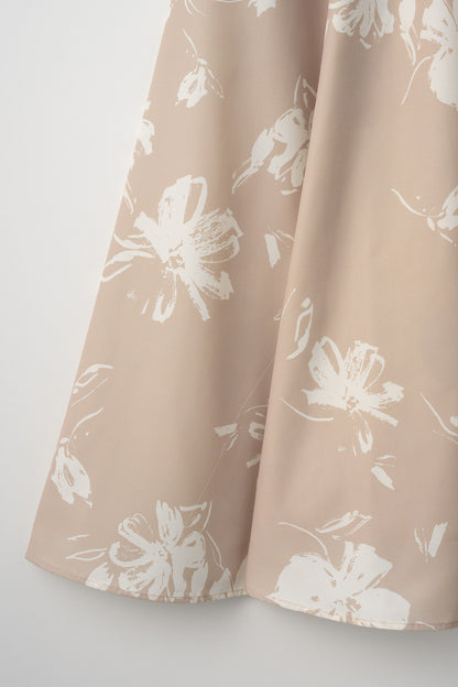 Staycation peplum dress　(Estella.K×Audire)（Flower.pt）